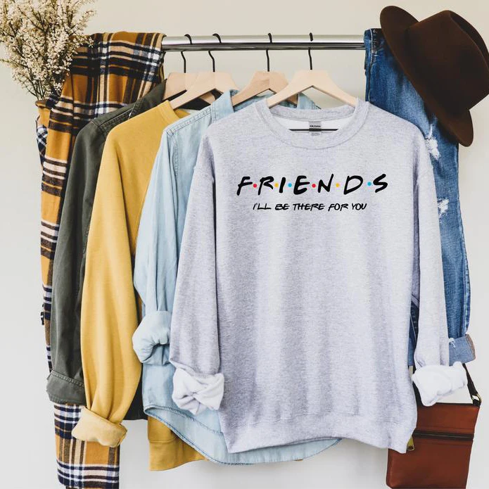 

friends TV show Fashion printed round neck sweatshirt