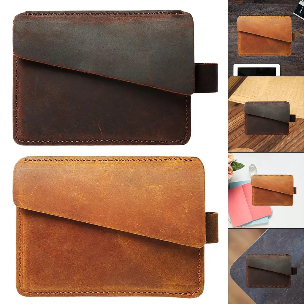 

Retro Leather Wallet Men Credit Card Holder Purse Case Gift with Hasp