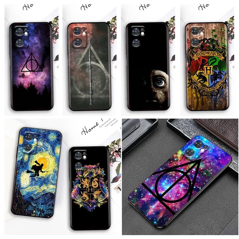 

Ring Potters Wand Harries Cool Phone Case For OPPO Reno 8 7 6 5 4 2 Z Lite Pro Plus SE 4G 5G Black Soft Fundas Silicone Cover