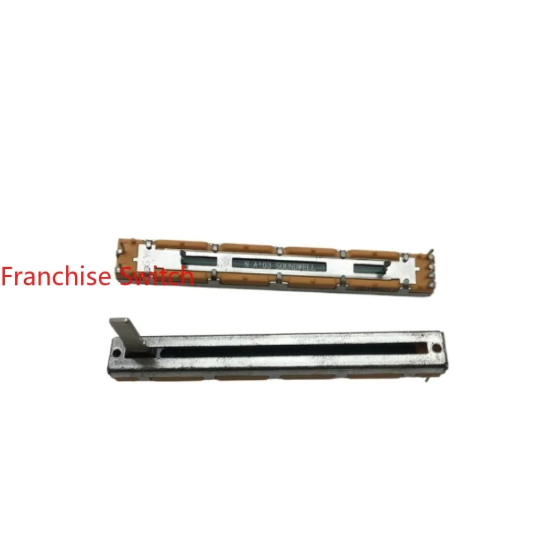 20 шт. 75 мм одинарный потенциометр с прямым скольжением A10K длина вала 15 (окисление