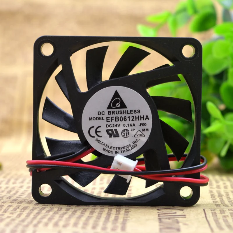 

New CPU Cooling Fan Radiator For Delta EFB0624HHA 6CM 24V 0.16A 6010 Inverter Thin Server Fan