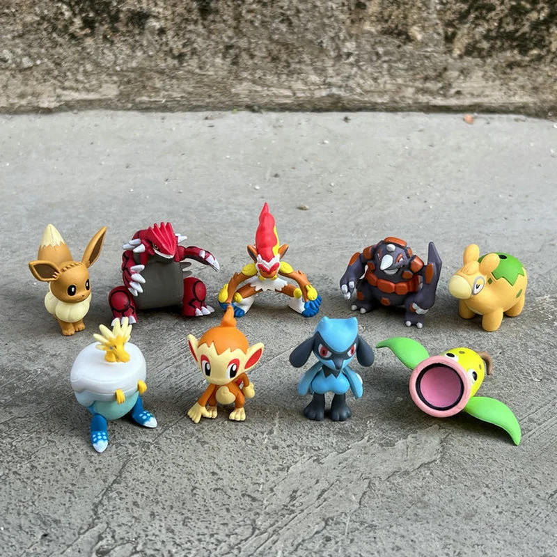 Charizard Groudon Eevee Lucario Bellsprout Action Figures Model Doll Ornament Kids Toys