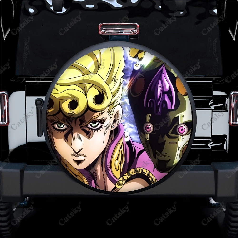 

JoJo's невероятные приключения автомобильные аксессуары запасная крышка для шин водонепроницаемый протектор колеса для автомобиля грузовика внедорожника прицепа 14-17 дюймов