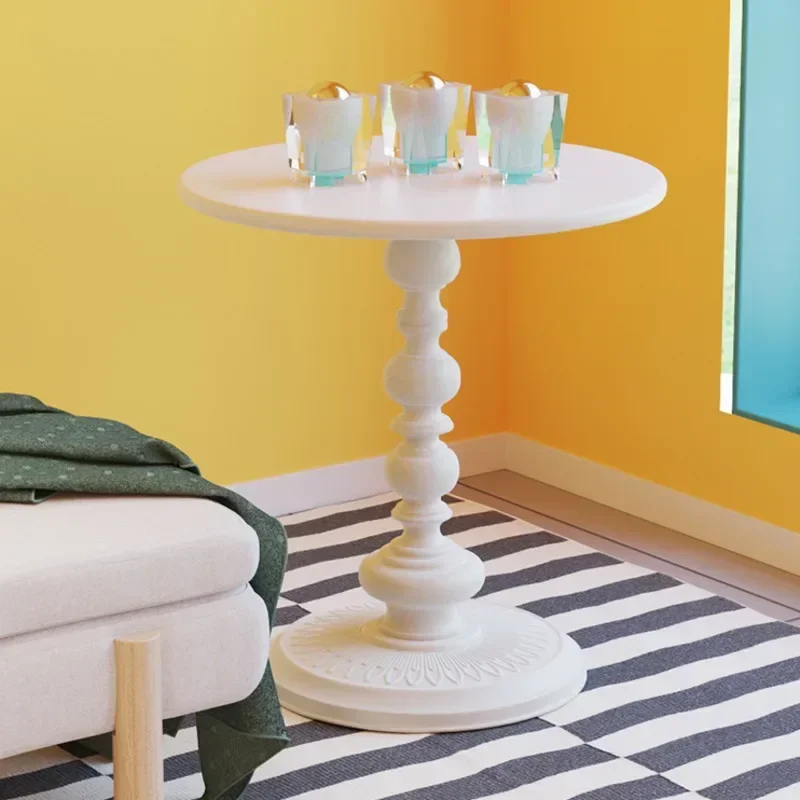 Американский Ретро Железный Круглый Чайный Столик винтажный металлический