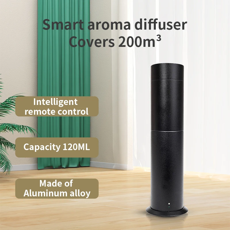 Smart Remote Control Aroma Diffuser Covers 200m³ Aluminum Alloy Essential Oil Fragrance Diffuser Suitable for Small Places