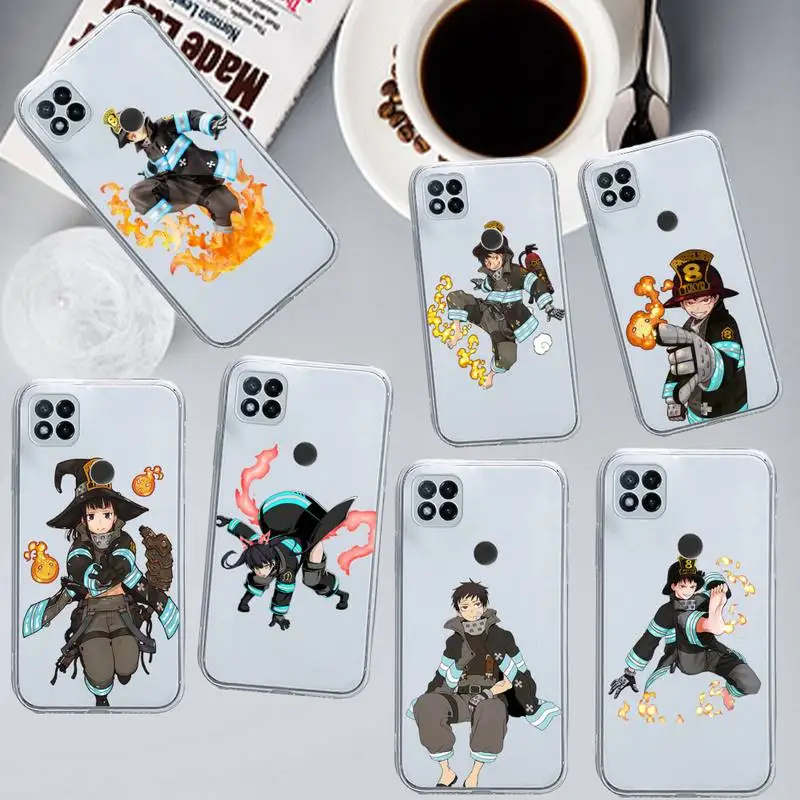 

Tamaki Fire Force anime Phone Case Transparent for Xiaomi redmi note x f poco 10 11 9 7 8 3 i t s pro cover shell coque