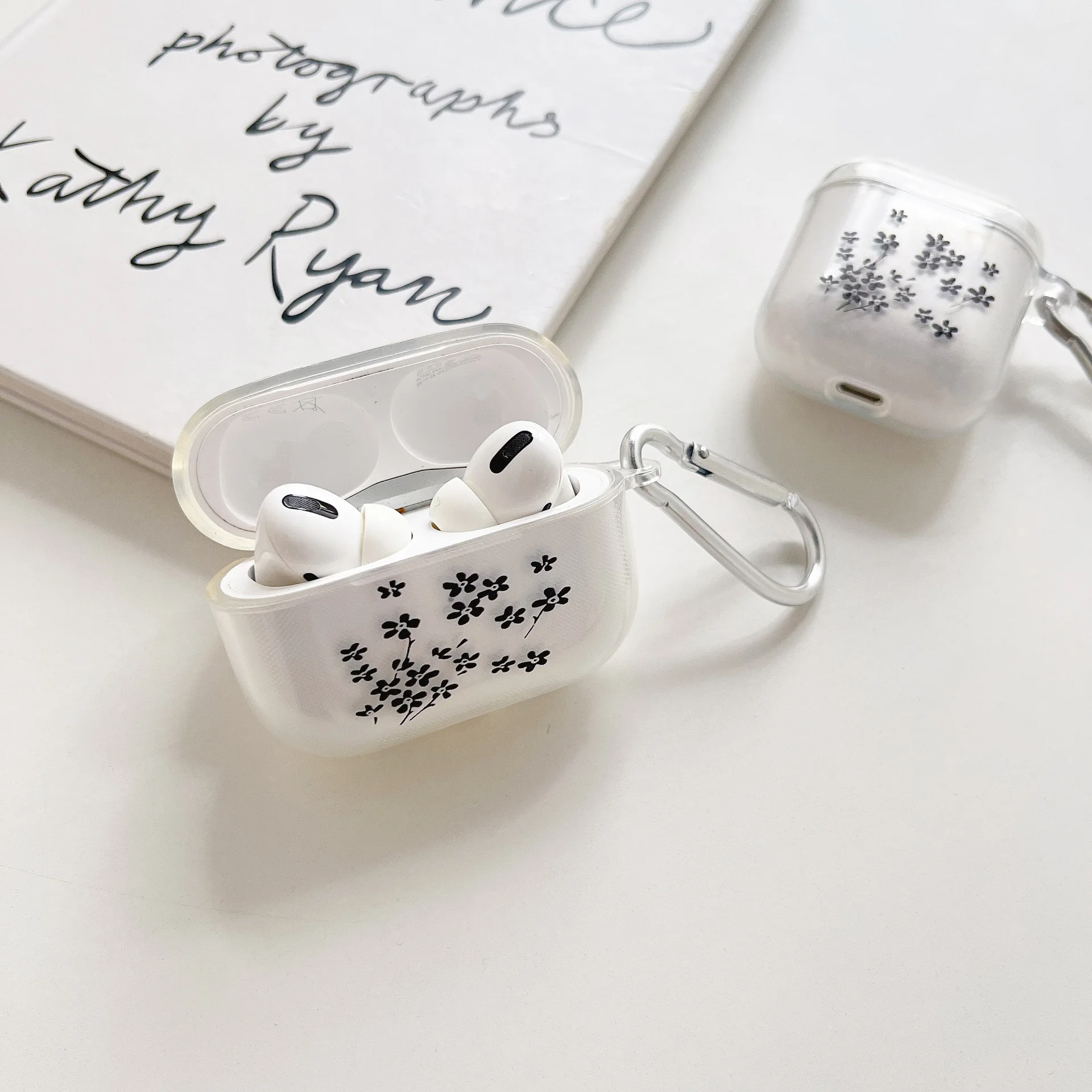 

Cute Fresh Flower Earphone Case For AirPods 1 2 Case Transparent TPU Air pods 3 Bluetooth Earphone Charging case