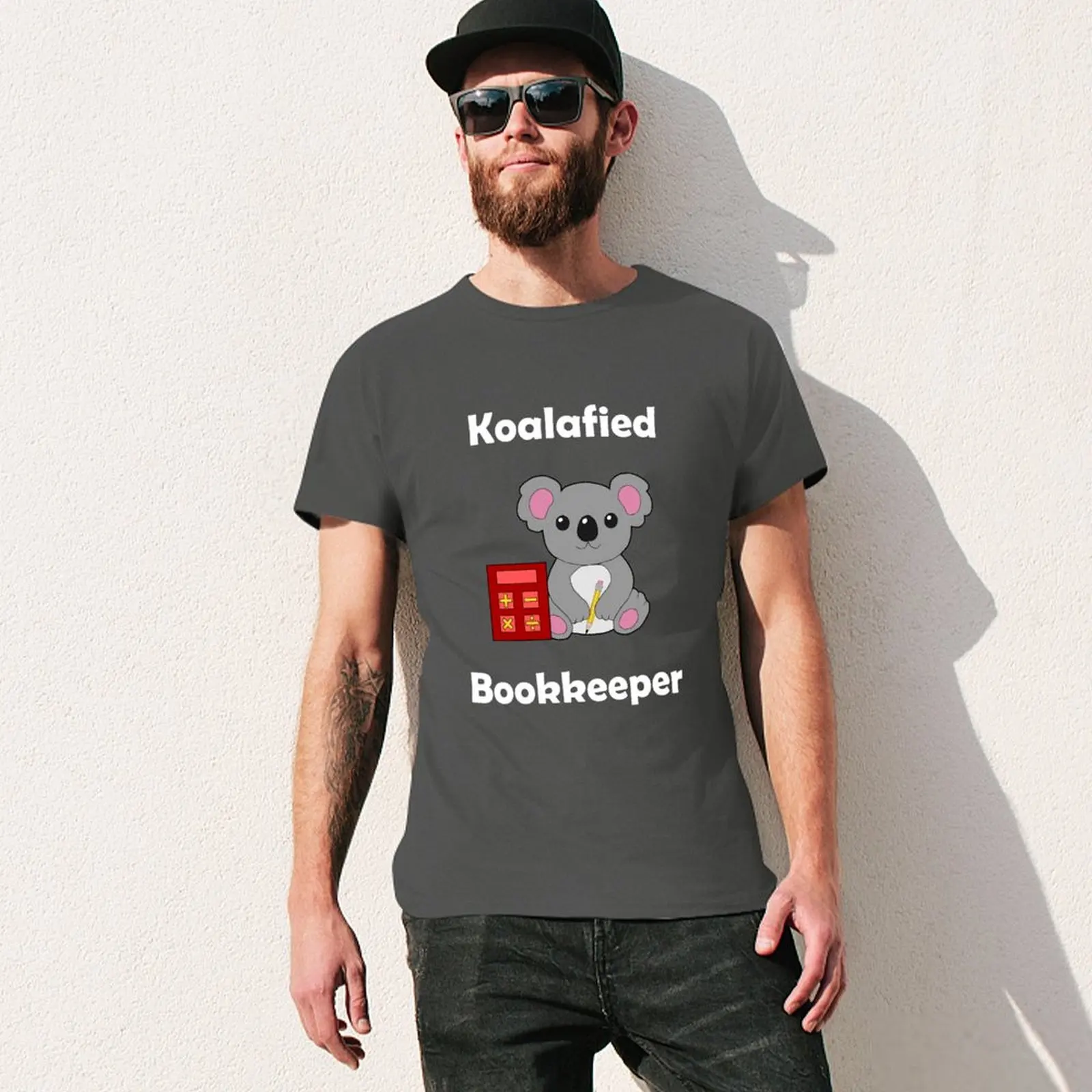 Футболка Koalafied Bookkeeper милая одежда спортивные поклонники мужские Графические