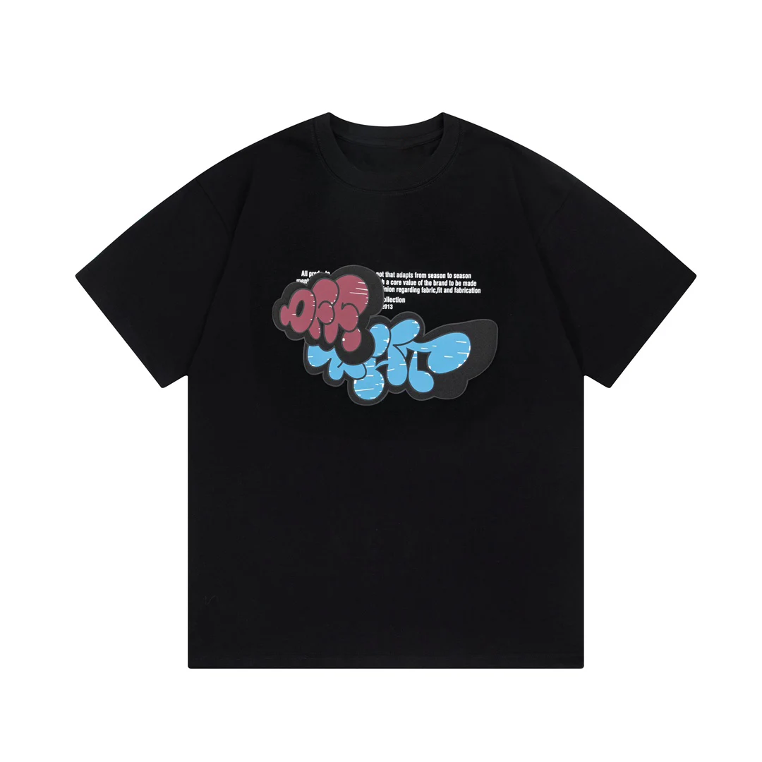 

Summer ★New Arrival★ Fashion Men’s Logo Graffiti Letter Foam Print Streetwear | O Neck | Short Sleeve T-Shirt | High Quality | L