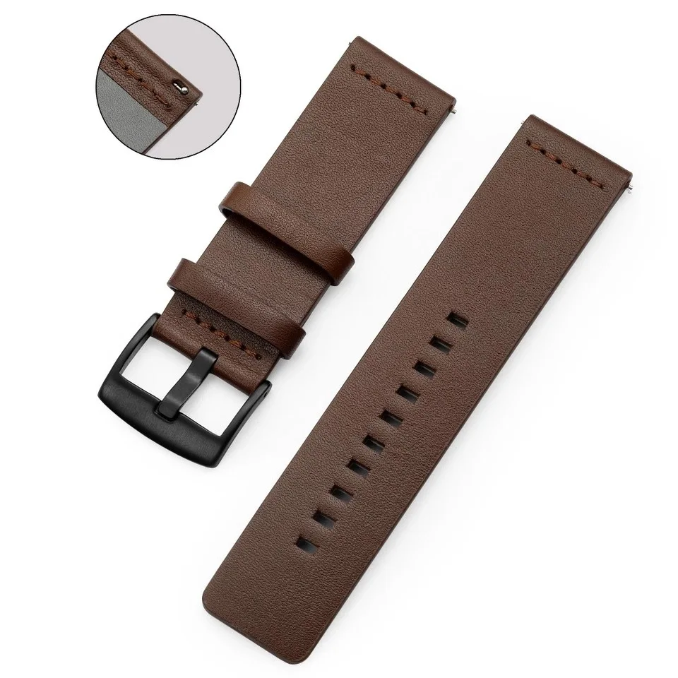Genuine Leather Watchband bracelet Strap 24mm for Suunto 7 9/Suunto 9 baro Sport Watch Band Quick Release Strap Watch Band Wrist