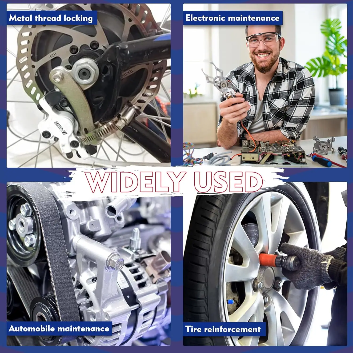 Винтовой клей для фиксации резьбы 10 мл анаэробный антиослабляющий