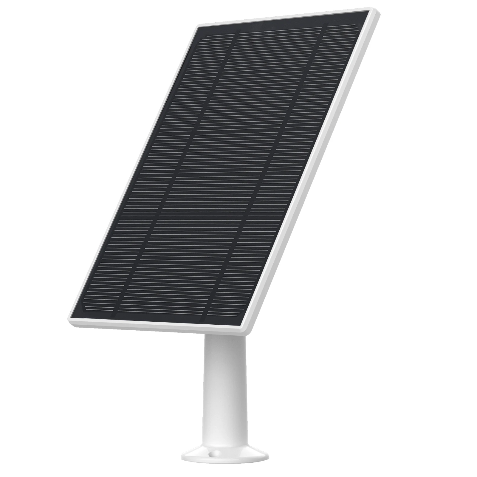 New 6W Solar panel for Ring Stick Up Cam Battery / Ring Spotlight Cam Battery HD Camera Wall Mount 13ft Power Cable(white)