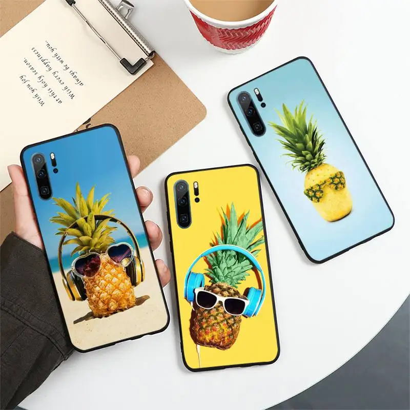 

Summer beach fruit Pineapple Phone Case For Huawei honor Mate 10 20 30 40 i 9 8 pro x Lite P smart 2019 Y5 2018 nova 5t