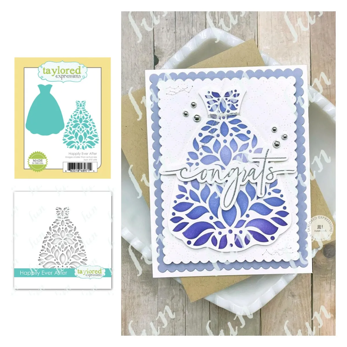 

Happily Ever After Wedding Dress Drawing Stencils Metal Cutting Dies for Scrapbooking Diary Diy Embossing Stencil Making