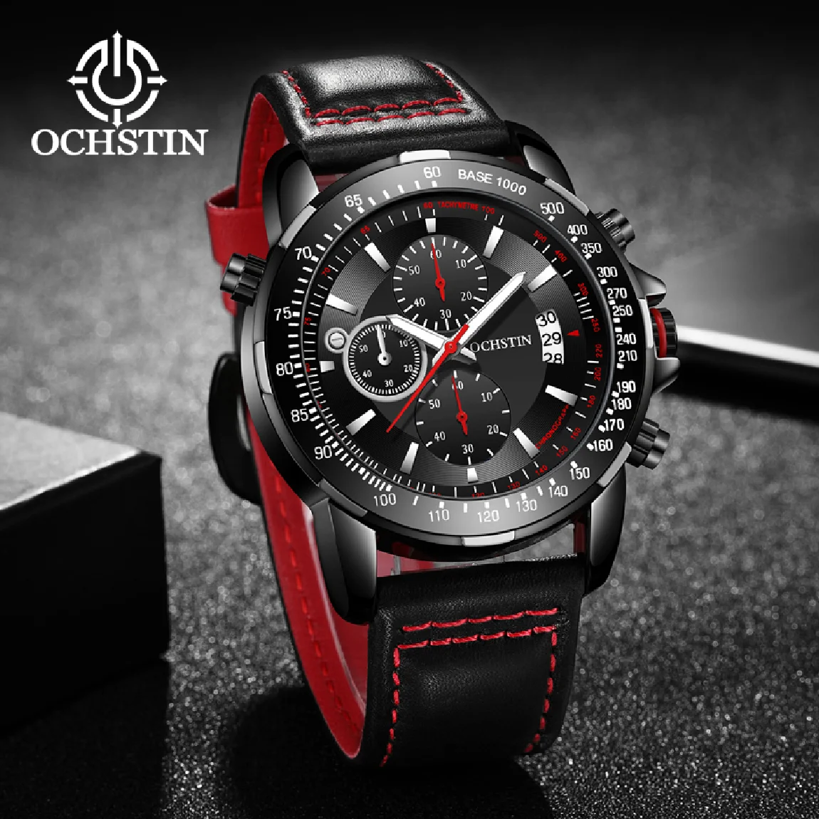 

OCHSTIN 2020 New Fashion Mens Watches Top Brand Luxury Sports Chronograph Quartz Date Male Wrist Watch Men Relogio Masculino