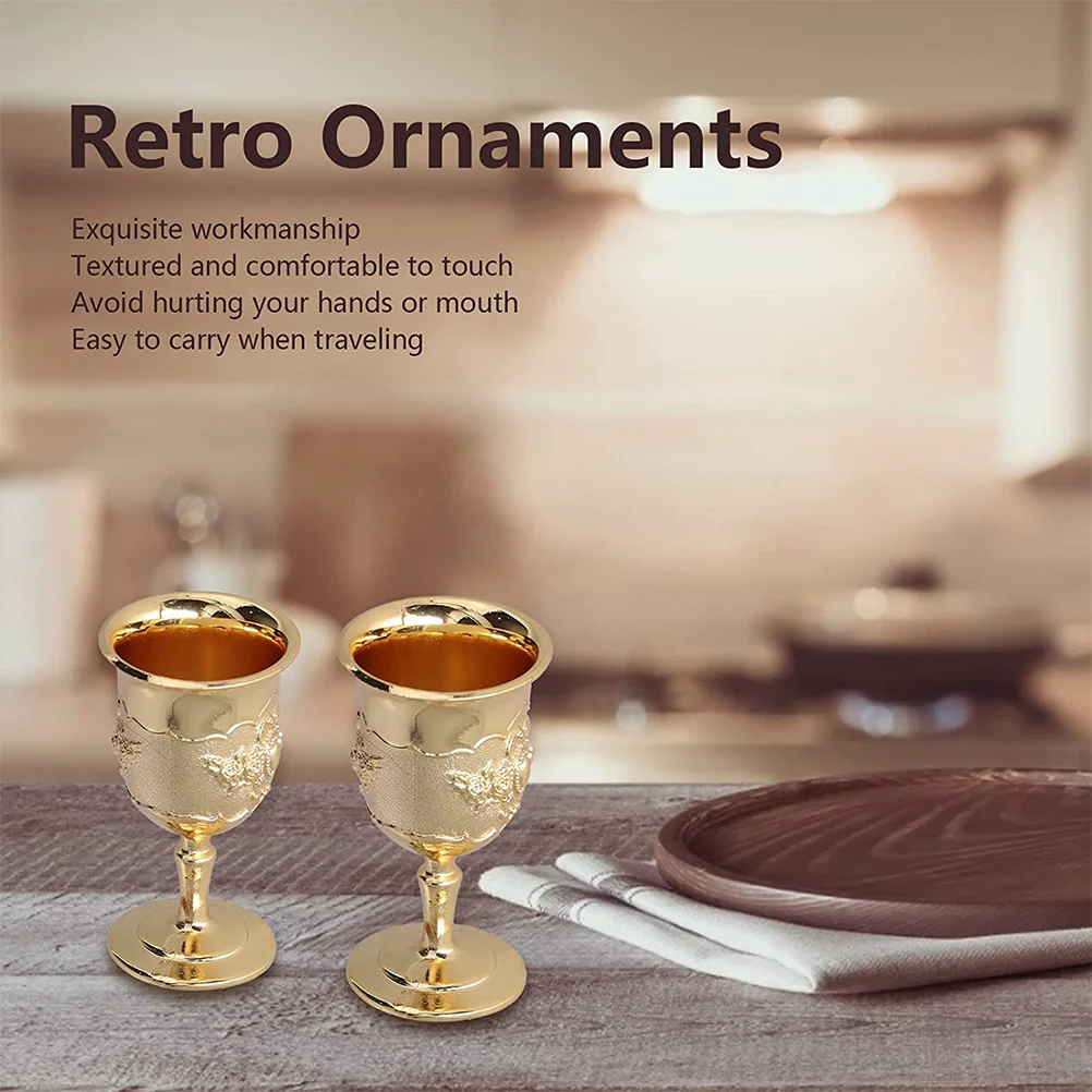 Золотой бокал винтажные бокалы для мартини красный держатель виски королевская