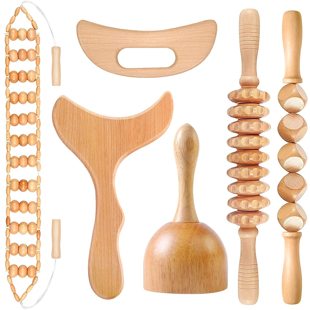 

Массажный инструмент для лечения древесины, Набор для лепки тела, набор инструментов для скульптурирования тела, для высвобождения мышц, антицеллюлита