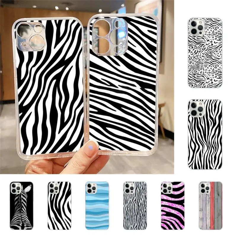 

Cartoon Zebra Stripe Phone Case For Iphone 7 8 Plus X Xr Xs 11 12 13 Se2020 Mini Mobile Iphones 14 Pro Max Case