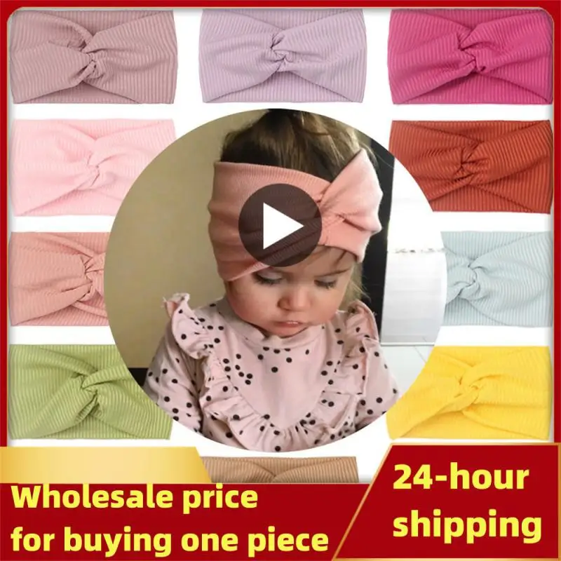 

Spring Summer Solid Color Baby Headband Twisted Knotted Thread Soft Elastic Baby Girl Headbands Hair Accessories