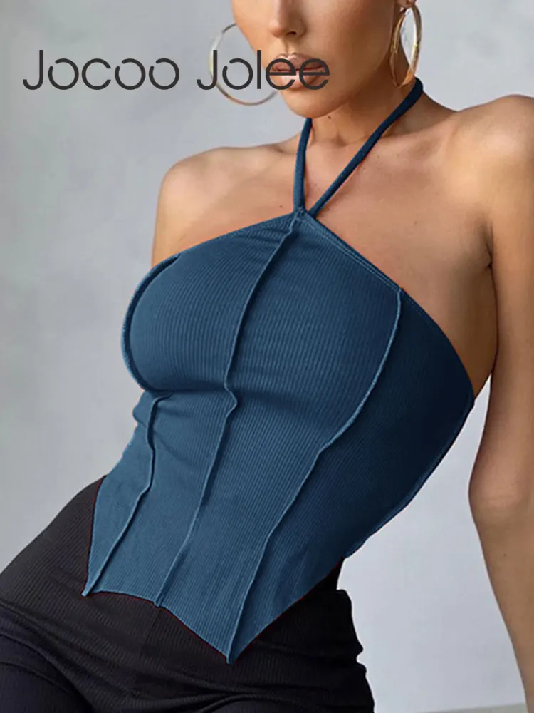 

Майка женская на шнуровке, пикантный элегантный однотонный укороченный топ в рубчик, без рукавов, повседневный облегающий топ с запахом, кл...