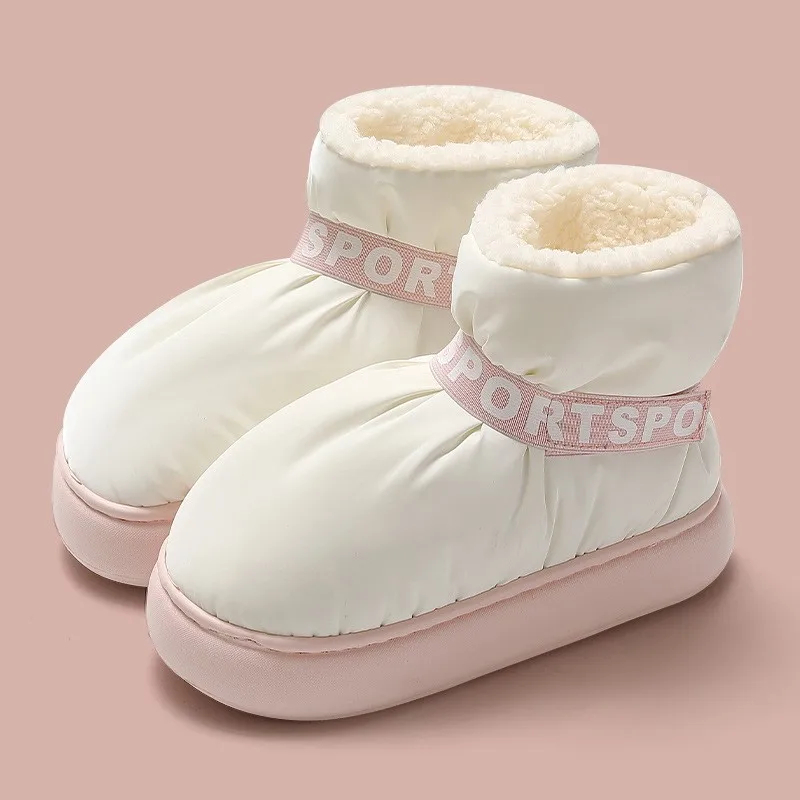 Зимние женские зимние ботинки на пуху водонепроницаемые теплые ботильоны с