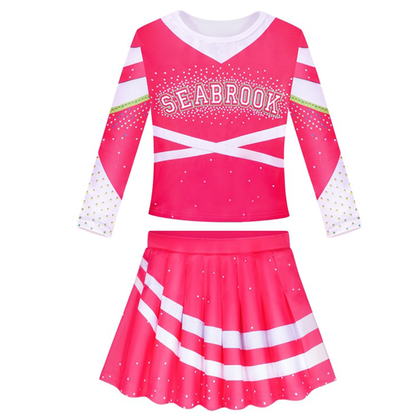 

Cheerleader Costume For Girls Pink Girls Cheerleader Costume Fancy Cheerleading Outfit For Girls Party Cosplay Supplies