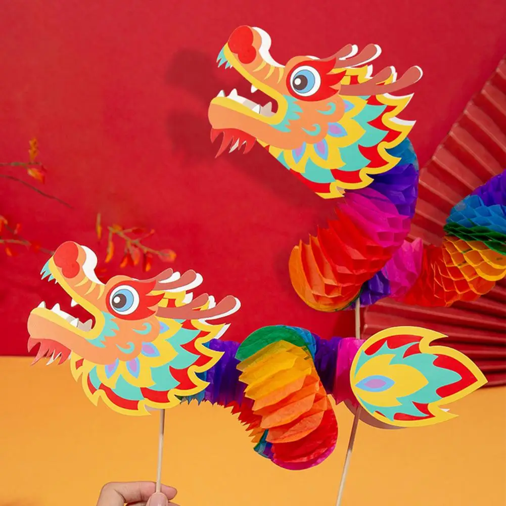 Деревянная палочка бумажный весенний фестиваль сделай сам ремесло праздник года