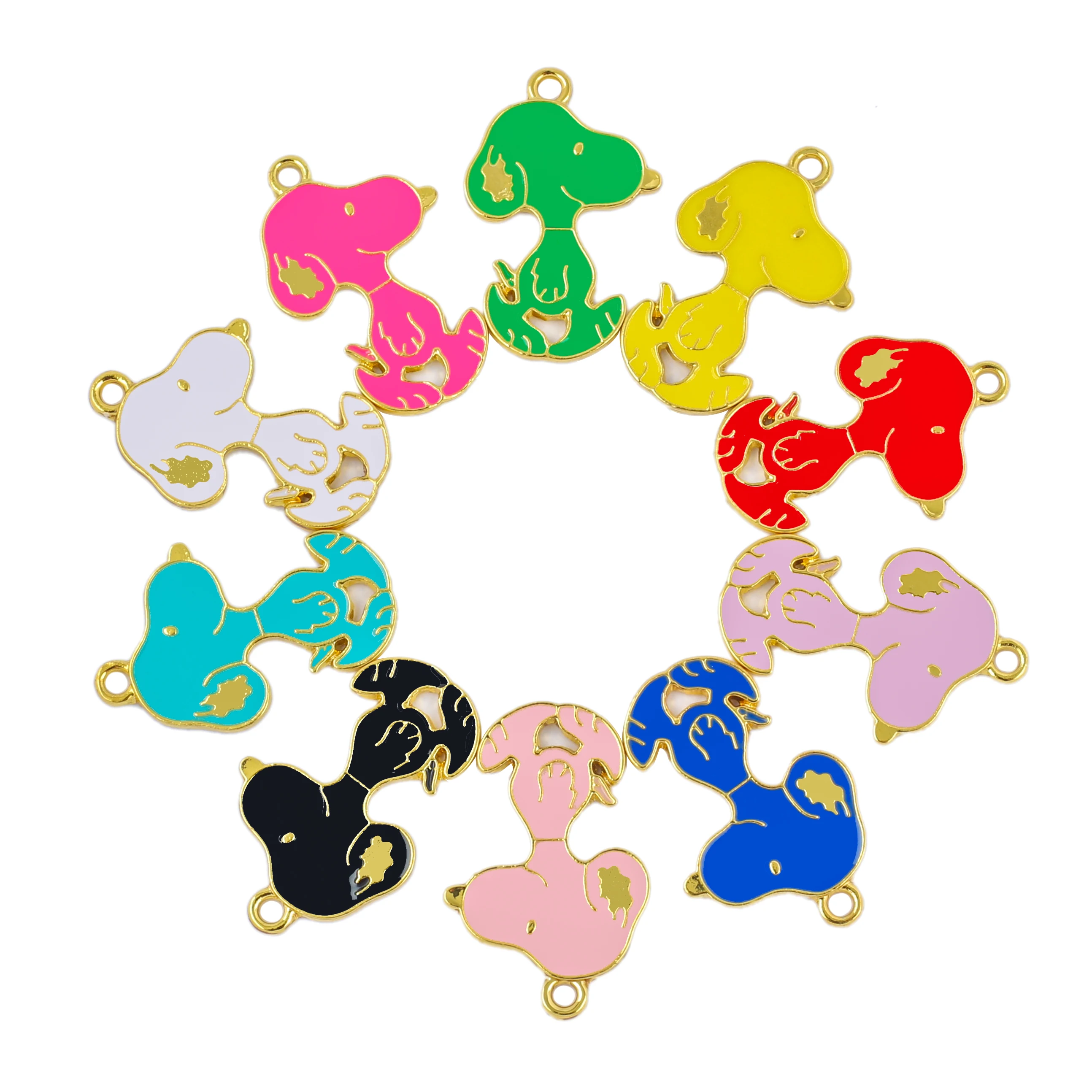 10 шт., эмалированные Подвески для собак 10 шт., эмалированные Подвески для собак