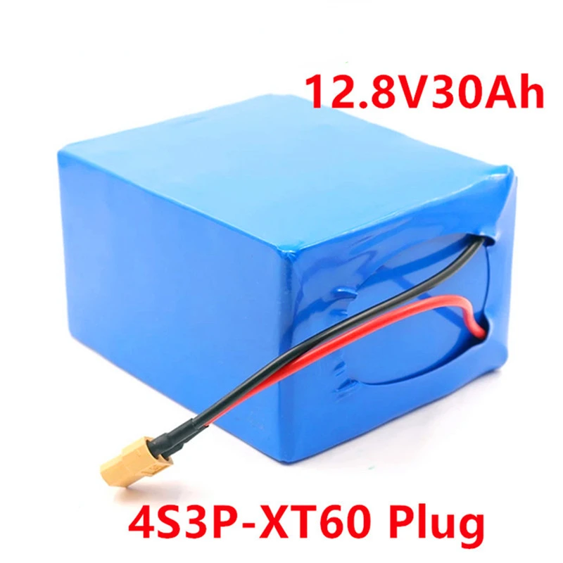 

32700 Lifepo4 Battery Pack 4S3P 12.8V 30Ah With 4S 20A Maximum 60A Balanced BMS for Electric Boat Uninterrupted Power Supply 12V
