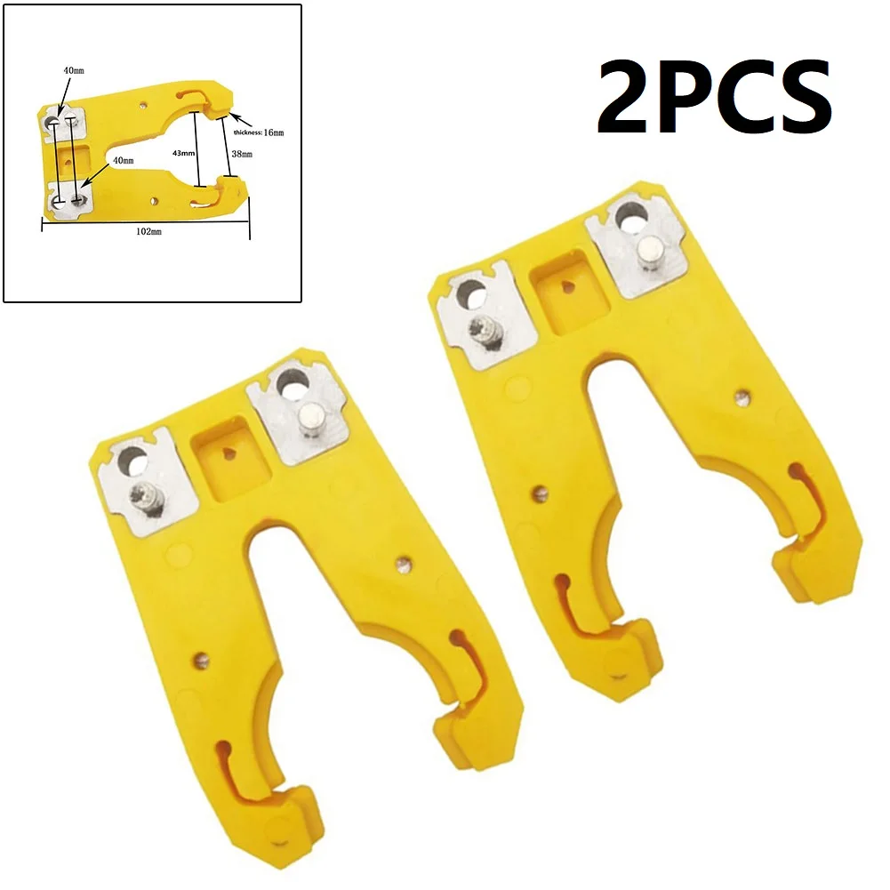 

2PCS ISO30 Automatic Tool Holder Fixture Claw Clamp Iron ABS Flame Proof Rubber For CNC Engraving Machinery Accessories