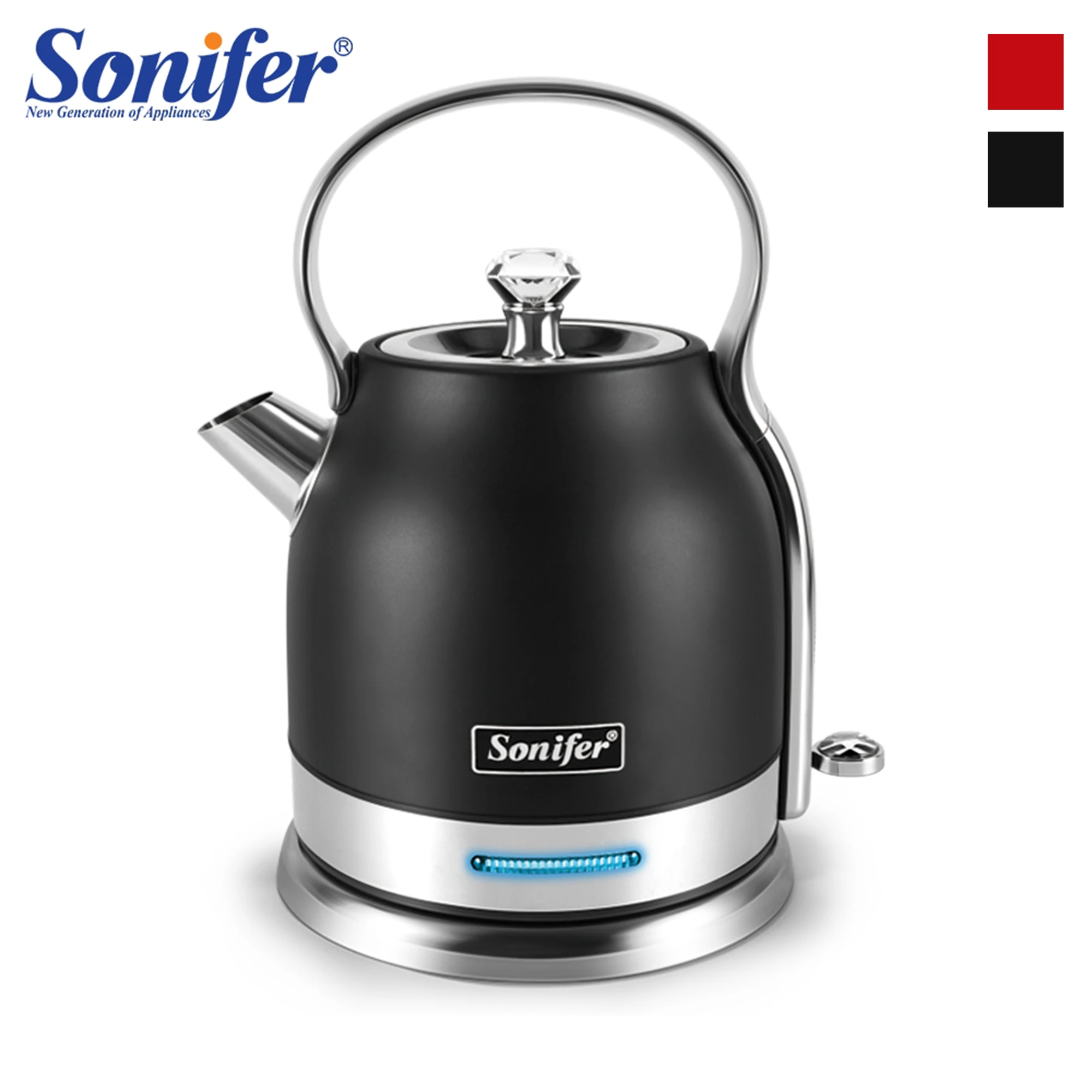 

1.5L Stainless Steel Classical Electric Kettle With Temperature Controller Household Quick Heating Electric Tea Pot 220V Sonifer
