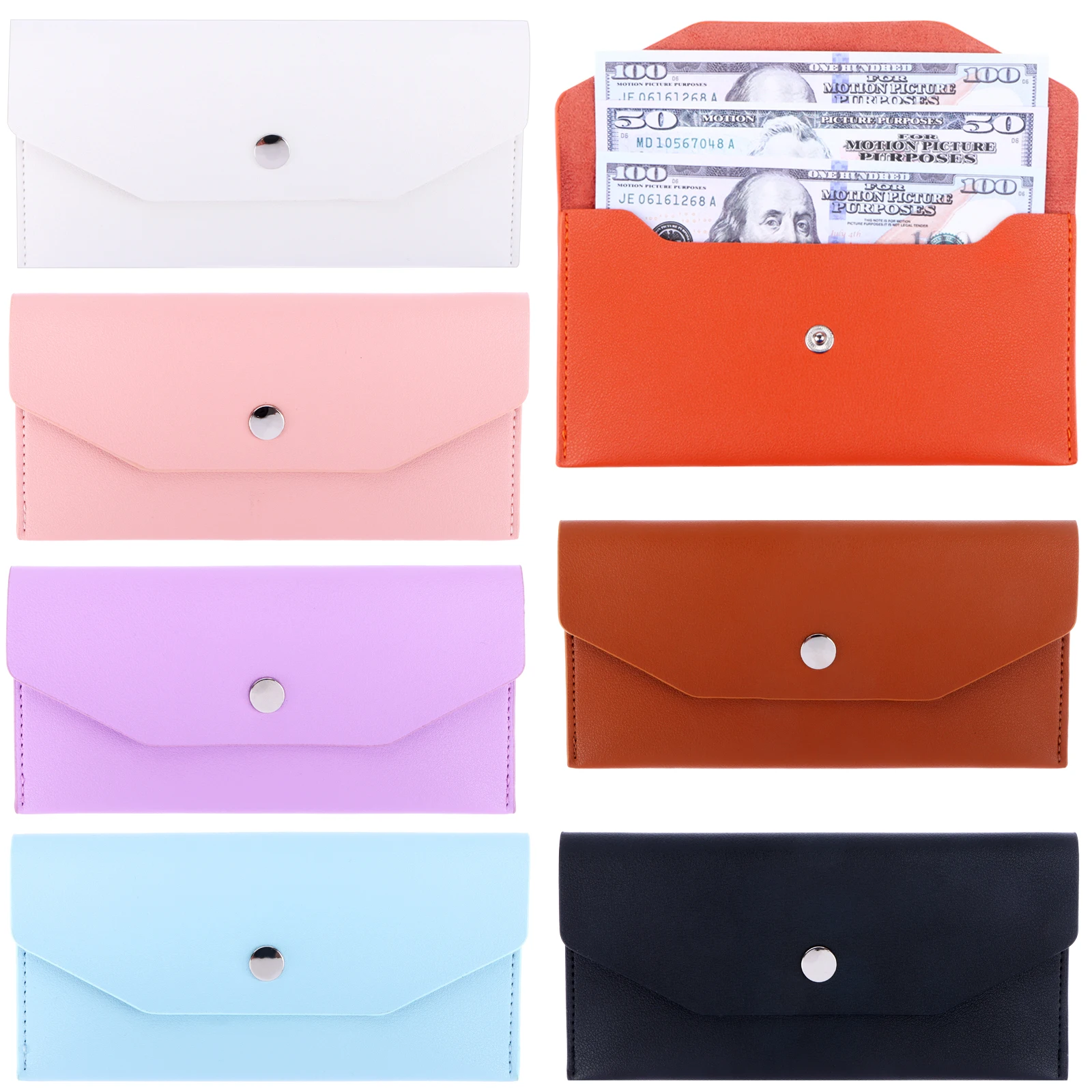 

Cash Envelope Wallet PU Leather Cash Wallet