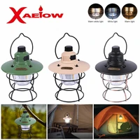 portable lantern led tent light retro flame lantern multifunctional stepless dimming usb rechargeable outdoor camping light
