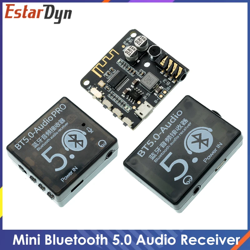 

Mini Bluetooth 5.0 Decoder Board Audio Receiver BT5.0 PRO MP3 Lossless Player Wireless Stereo Music Amplifier Module With Case