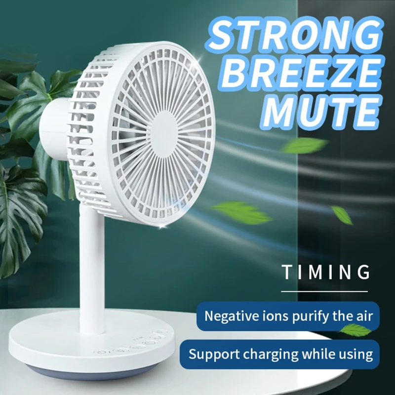

6 Speed Mini Desktop Fan Personal Portable Cooling Fan with 360 Rotation Adjustable Angle for Office Household Traveling