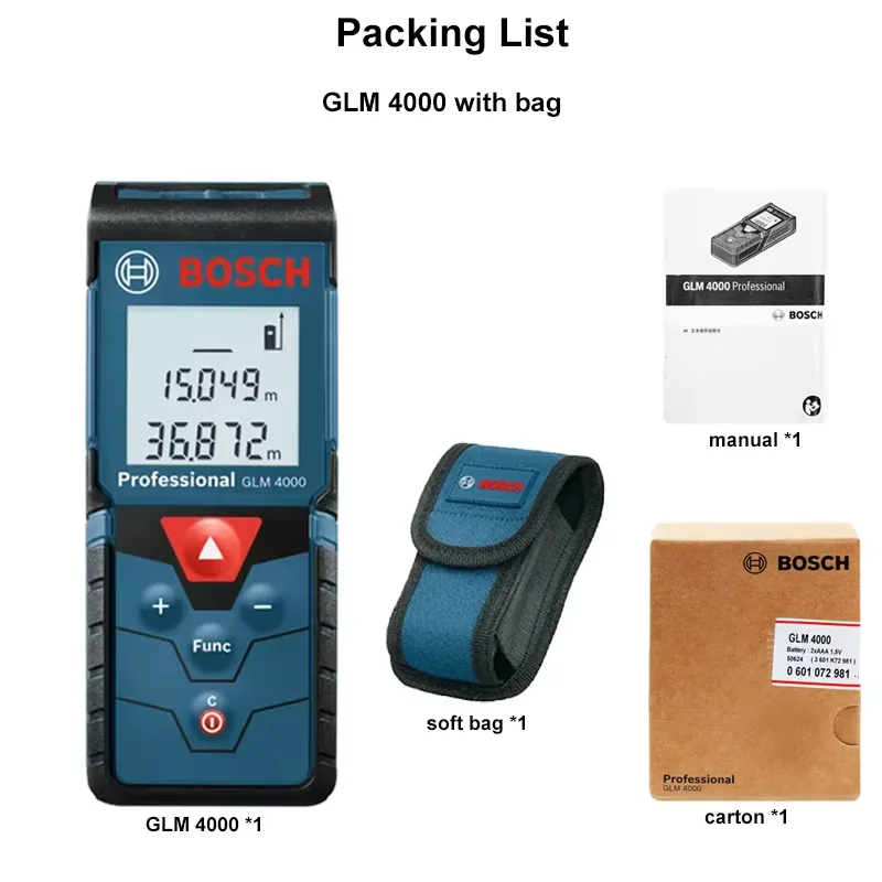 

Лазерный дальномер Bosch GLM 400/4000