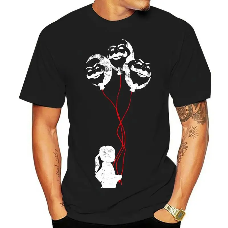 

2022 Summer Fashion Hot Robot T-Shirt,Anti-Social, Baloon Mask Banksy Spoof,Adult and kids Sizes Tee shirt