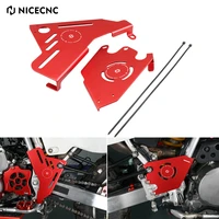 nicecnc motorcycle frame guards sprocket cover protector for honda xr650l 1993 2022 xr 650l accessories aluminum cnc machined