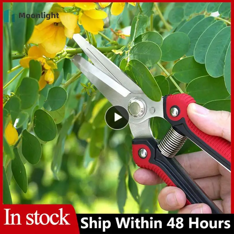

Мощные садовые ножницы из термопластичной резины, ножницы для обрезки веток и листьев, товары для дома, удобный захват, цвет красный