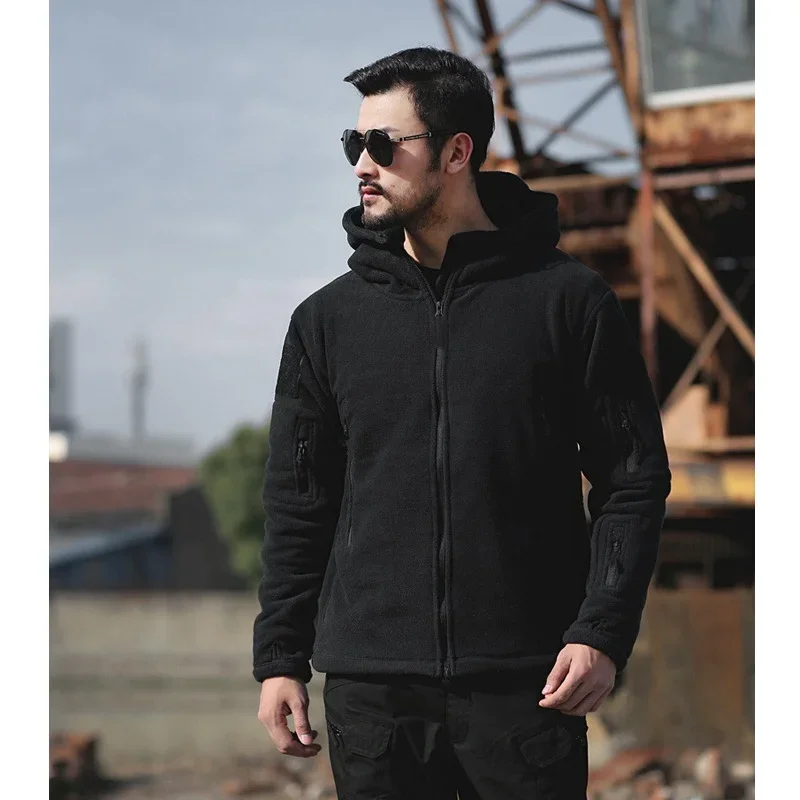 Мужская Флисовая шапка для походов кемпинга осенняя теплая ветрозащитная