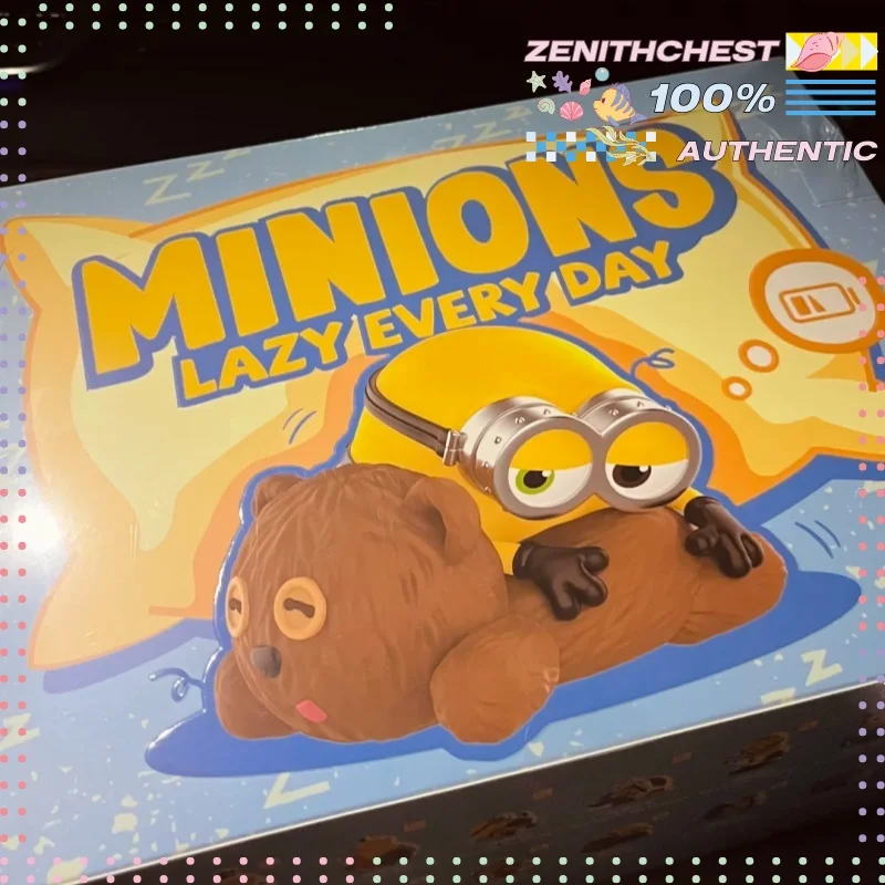 Фото Коллекционная дизайнерская фигурка POPMART Minions Lazy Every Day Series в закрытой упаковке, эксклюзивный сувенир, индивидуальный подарок №4