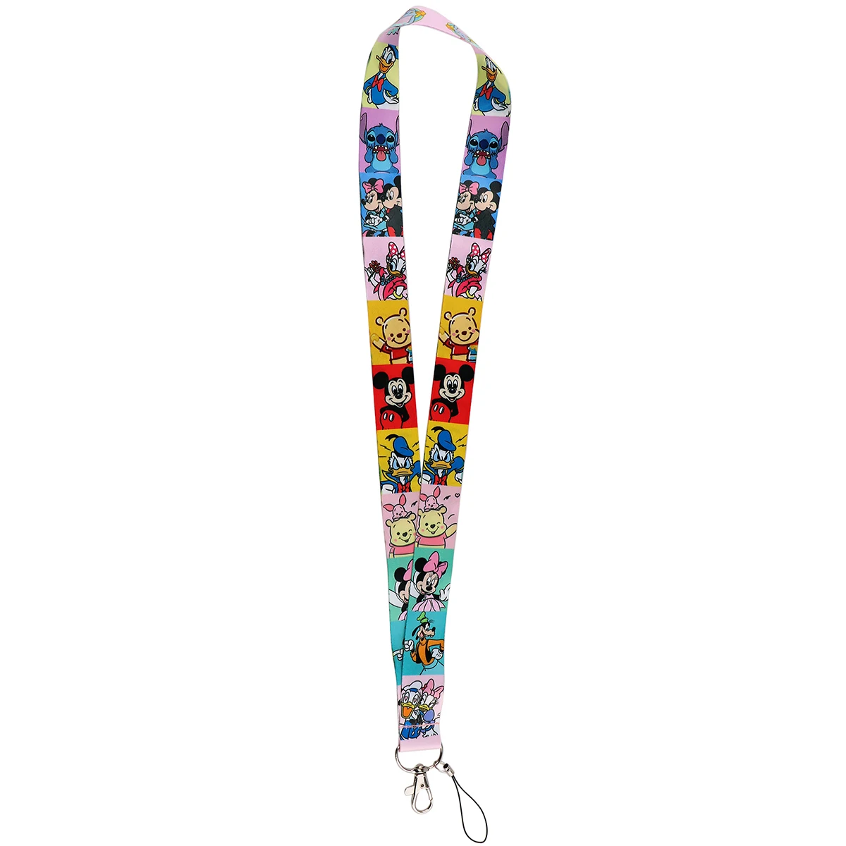 20pcs/lot Disney Series Lanyards Stitch Mickey Mouse Mix Pack Batch Mobile Phone Lanyards Rope Choker Fashion Accessories Gifts
