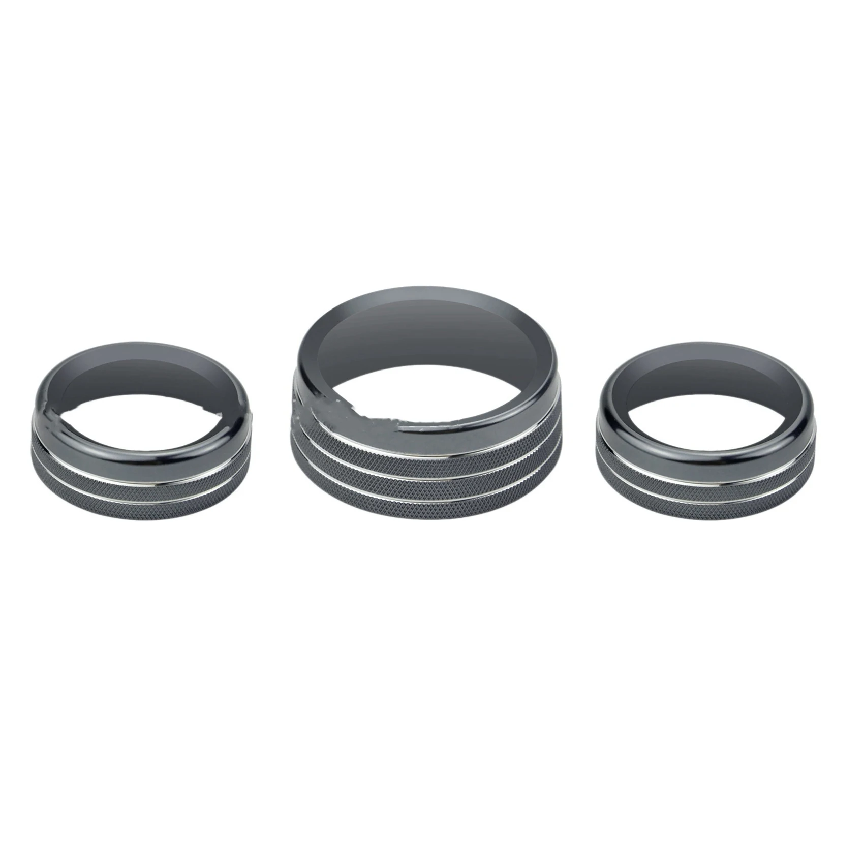 

3 Piece Air Conditioner Switch CD Button Knob Cover Aluminum for Dodge Challenger Charger Chrysler 300 300S 2015-2021