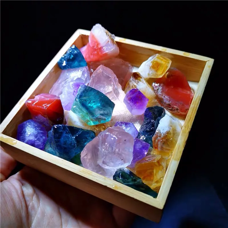 Натуральный белый кварц розовый шероховатый гравий камень Кристалл