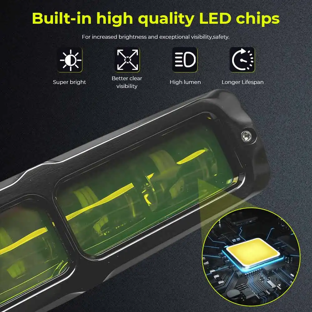 Фото Легкоустанавливаемая светодиодная рабочая фара (LED) 10-30В постоянного тока для квадроциклов/вездеходов, лодок, бытового использования, водонепроницаемая, с монтажными аксессуарами, зеленая линза №3