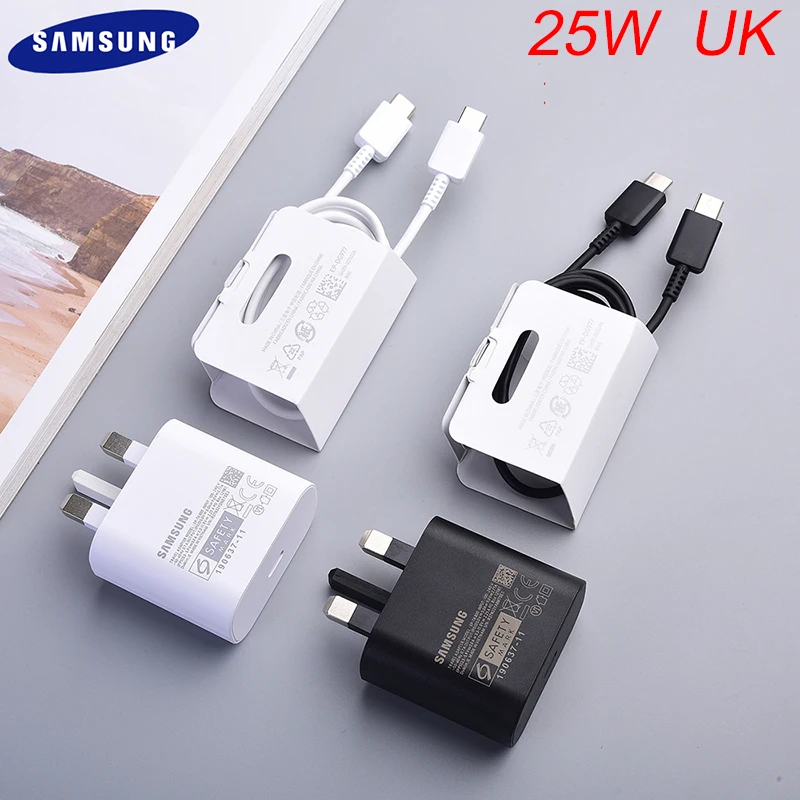 Адаптер питания для Samsung Galaxy A53/A73/A33/A52/A72/A32, Usb Type-C Pd кабель для быстрой зарядки, 25 Вт, для Galaxy Note20 Ultra, S21, S22, FE
