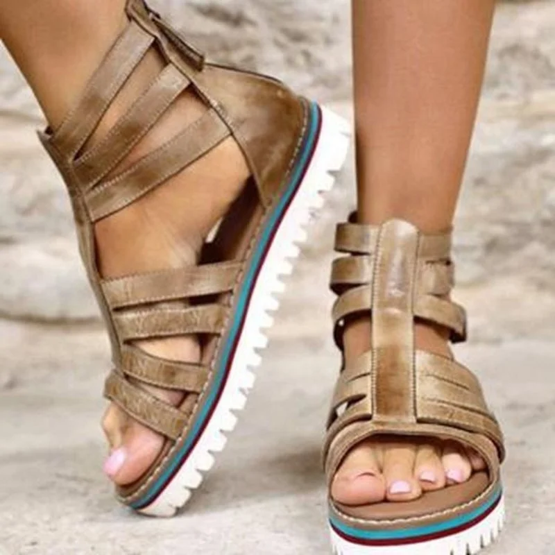 

Women Flats Sandals Summer Platform Casual Slippers 2022 Sport Fashion Slides Walking Cozy Women Shoes