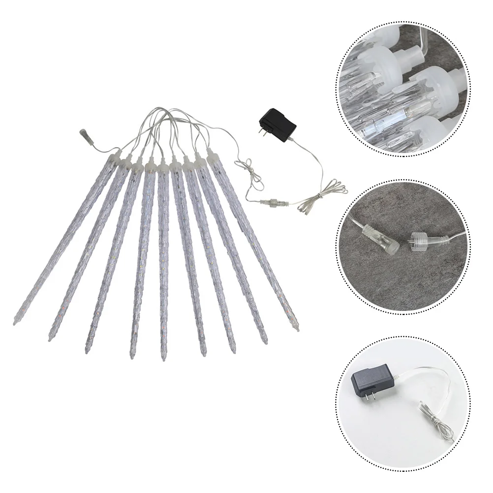 

1 Set Practical Decorative Portable Icicle Christmas Meteor Rain for Shop Home Office