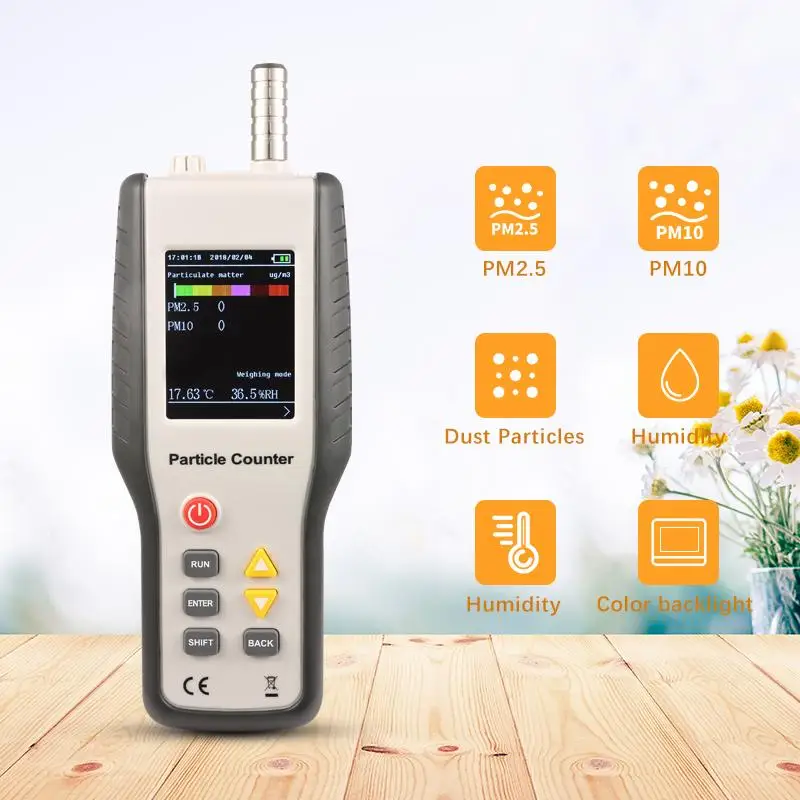 

Digital LCD Display HT-9600 High Quality Air Quality Monitor Detector PM10 And PM 2.5 Dust Detector Widely Use Factory Price