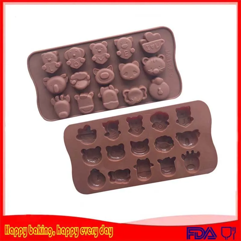 

Tools Accessories Chocolate Mold Silicon Bear Cookie Type Desserts Confectionery Equipment Pastry Molds Reposteria Cake Kitche